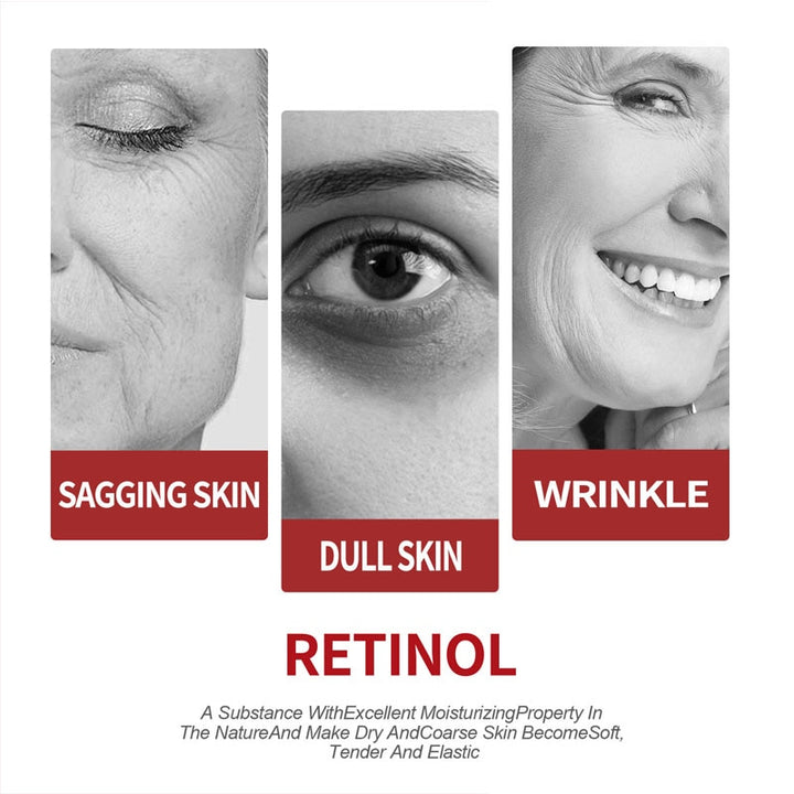 Retinol Wrinkle Removing Cream Anti Aging Firming Lifting Fade Fine Lines Moisturizing Brightening Skin Care Korean Cosmetics