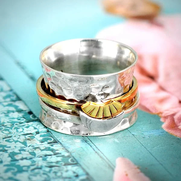 🎁Sun and Moon Spinner Ring ''Thank you for always being by my side''💕