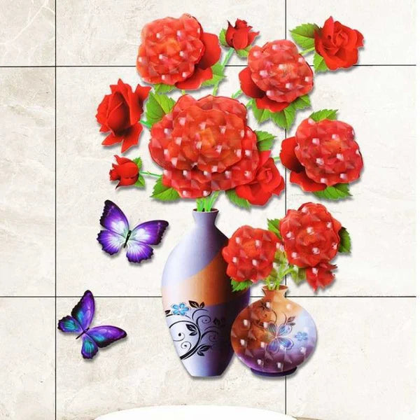 (🎁2024-Christmas Hot Sale🎁)Best Gift For Holiday 🔥3D Vase Sticker
