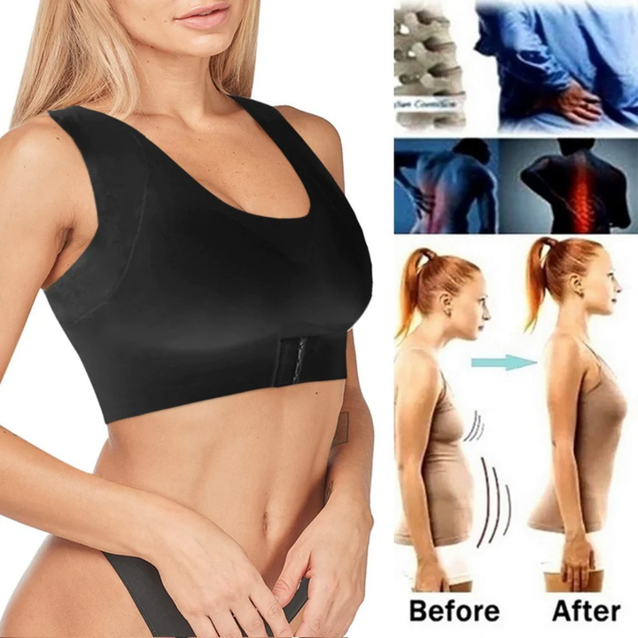 Front Closure Support Posture Corrector Bra