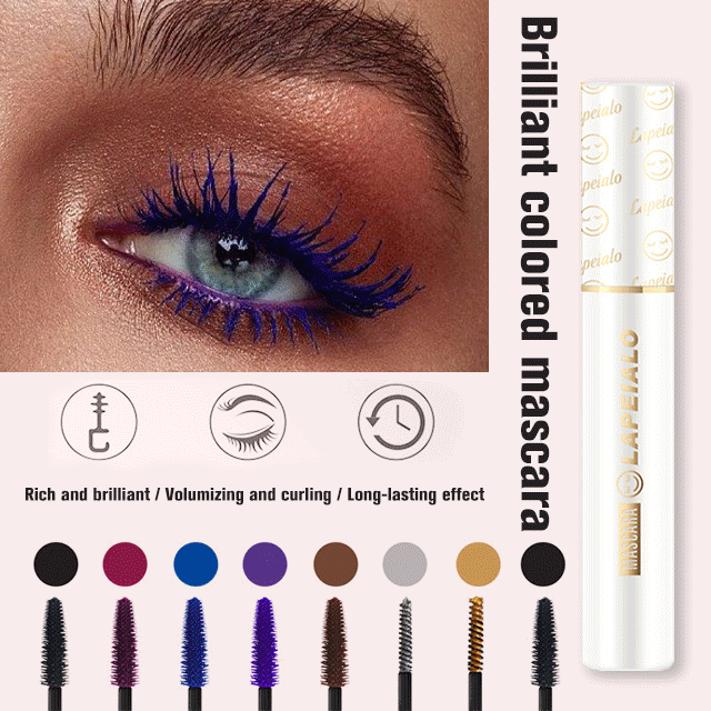 [Super amazing] Colored lengthening mascara, play with color slender and curl without smudging