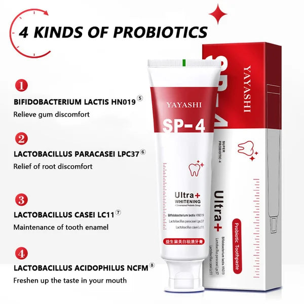 🔥2024 HOT SALE - YAYASHI SP-4™ Probiotic Whitening Toothpaste