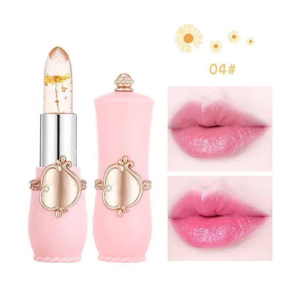 (🔥BUY 1GET 1 FREE )-Crystal Jelly Flower Color Changing Lipstick-✨