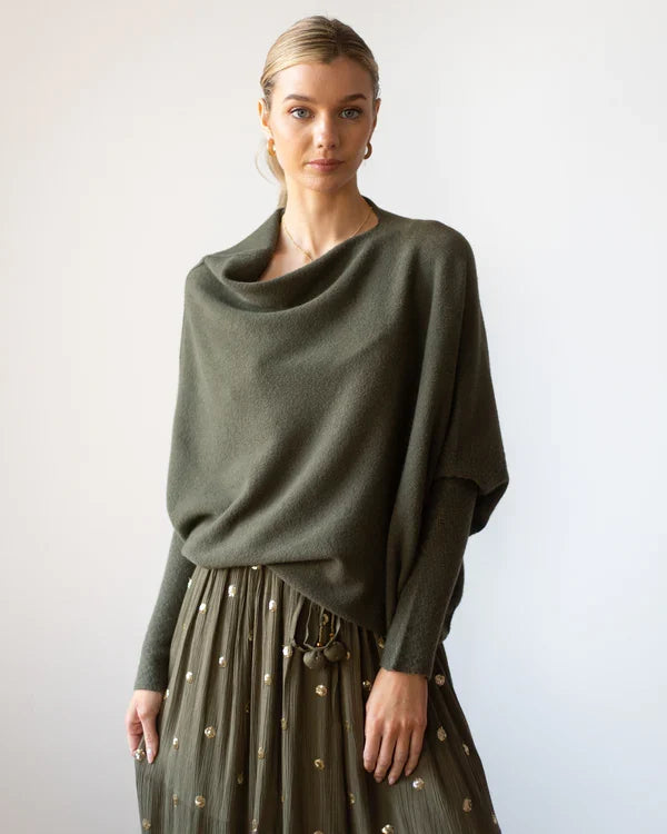 🎄Early Christmas Sale- 49% Off✨Asymmetric Draped Jumper