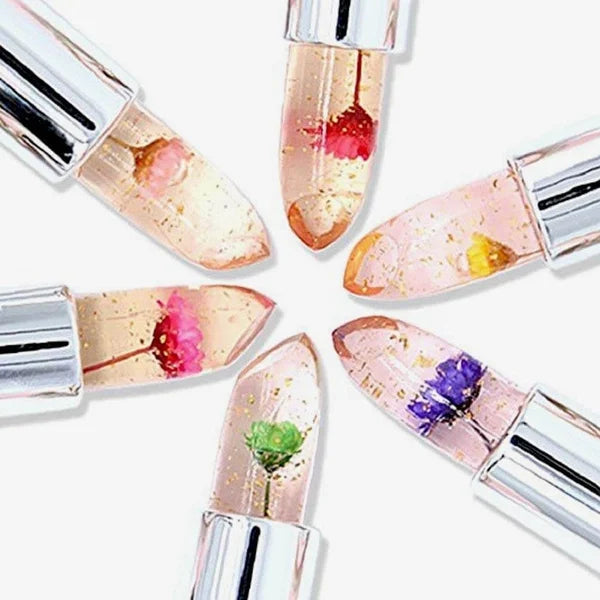 (🔥BUY 1GET 1 FREE )-Crystal Jelly Flower Color Changing Lipstick-✨