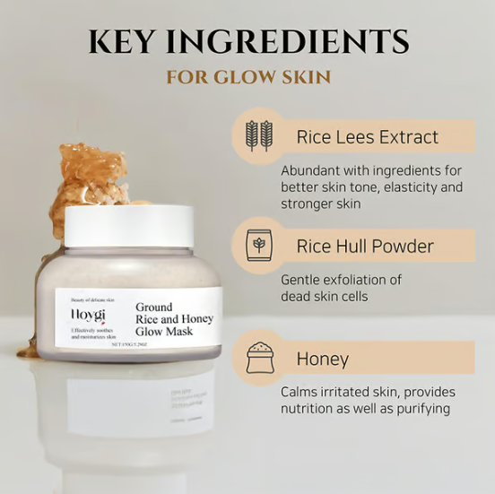 Ground Rice and Honey Glow Deep Clean Mask