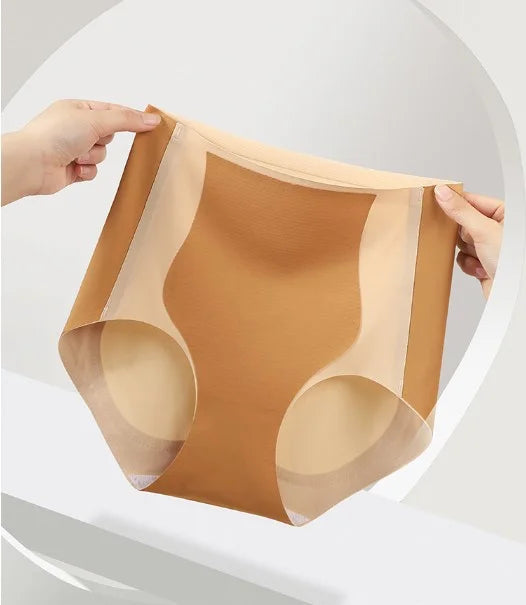 [Hot sale on TikTok]Color-block Traceless Hip-lifting Shaping Panties