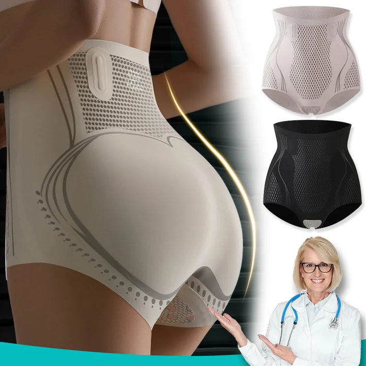 Ice Silk Ion Fibre Repair Shaping Shorts   Tummy Control Underpants