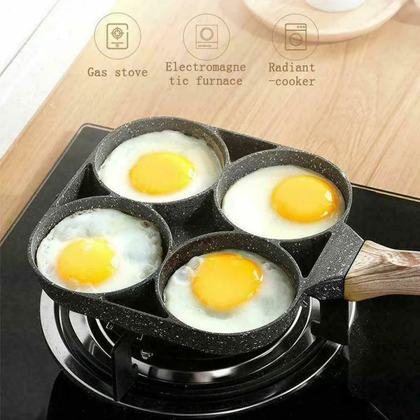 4 Hole Maifanshi Stone Non-stick Egg Ham Pot