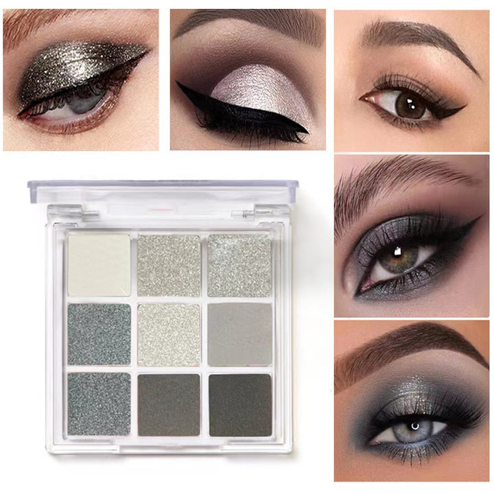 9 Colors Cool Toned Eyeshadow Palette