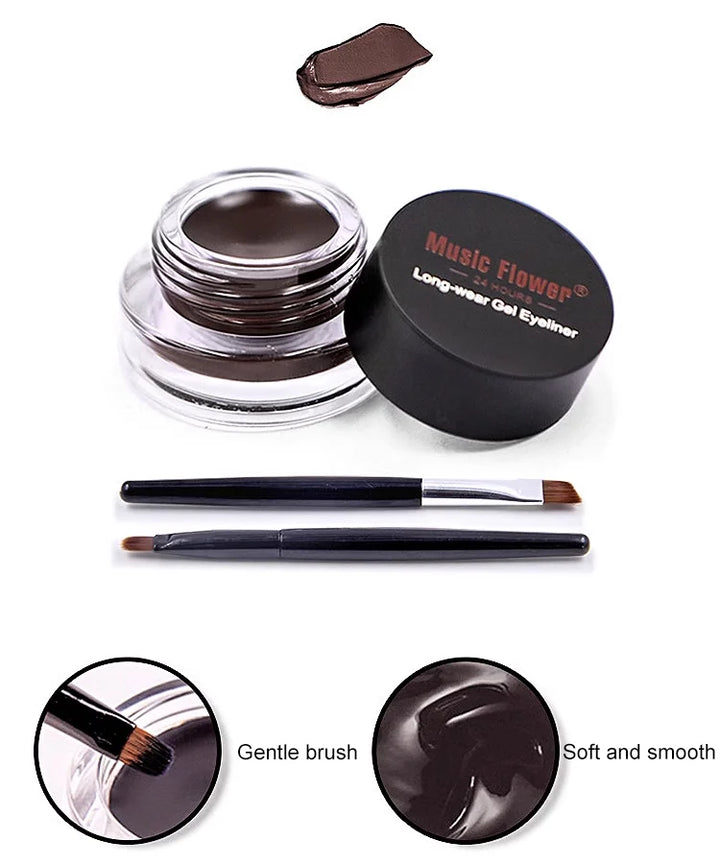 Dual Colour Waterproof Eyeliner 2 Bottles Pack