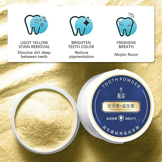 Teeth Whitening Powder - 50g Probiotics Tooth Powder