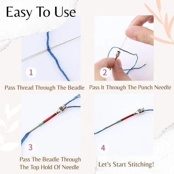 Easy Stitch Embroidery Stitching Punch Needles Set-BUY 2 SETS GET 2 SETS FREE NOW!