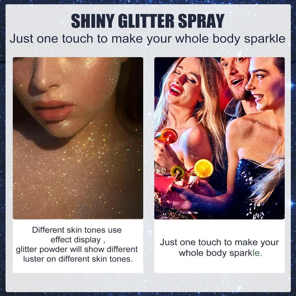 🔥Hot Sale 48% OFF💖Waterproof Glitter Spray Stage Party Hair and Clothes