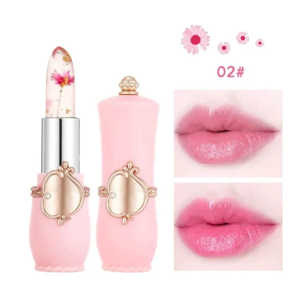 Crystal Jelly Flower Color Changing  Lipstick