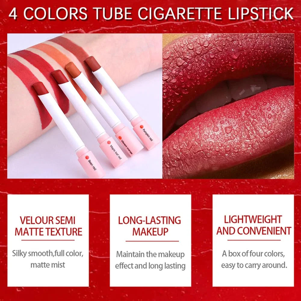 Cigarette 4-Color Lip Gloss Lipstick (4 pieces) 💥