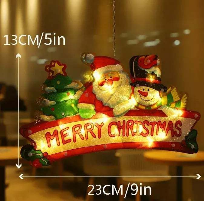 🎄🎅Christmas Presale - Get Surprise Offer-Christmas Window Hanging Lights