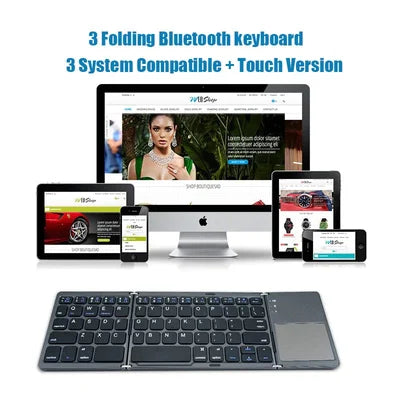 🔥Foldable Bluetooth Keyboard with Touchpad