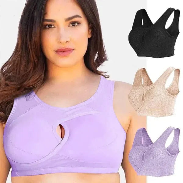 🔥Last Day 49% OFF😍-Pure Cotton Instantly lifts Anti-Sagging Wirefree Bra