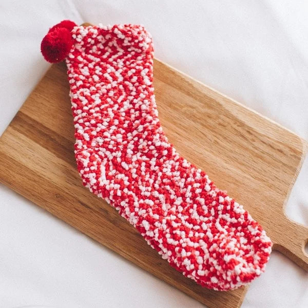 (🎅EARLY CHRISTMAS 50% OFF ) Winter Fuzzy Cupcakes Socks WIth Gift Box