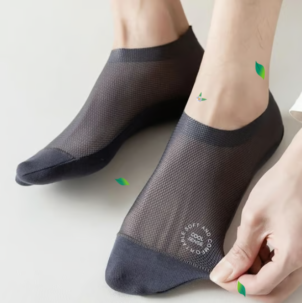 Ultra Thin Liner Socks Non Slip ComBed Cotton No Show Socks