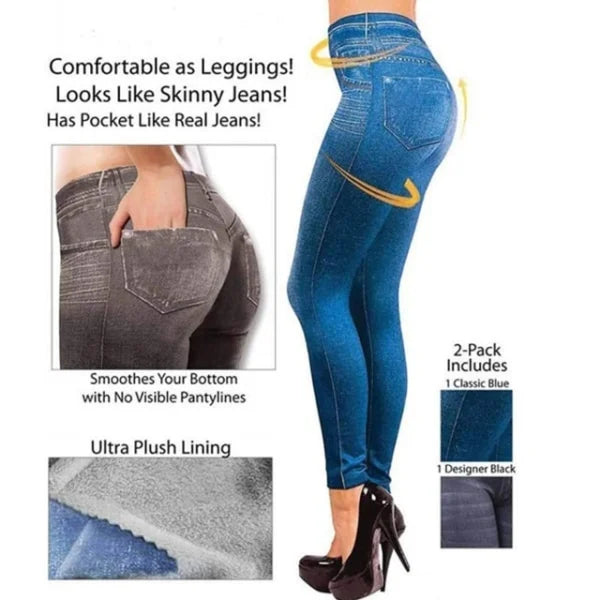 🔥LAST DAY 70% OFF🔥 Denim Leggings – Thermal Fleece Denim Jeggings