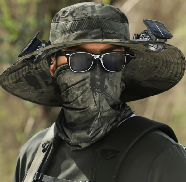 🏆 50K+ SOLD! ⚡2025 New Ultralight Solar Fan Sun Hat – Lighter Than a Baseball!⚾(Only 11oz)