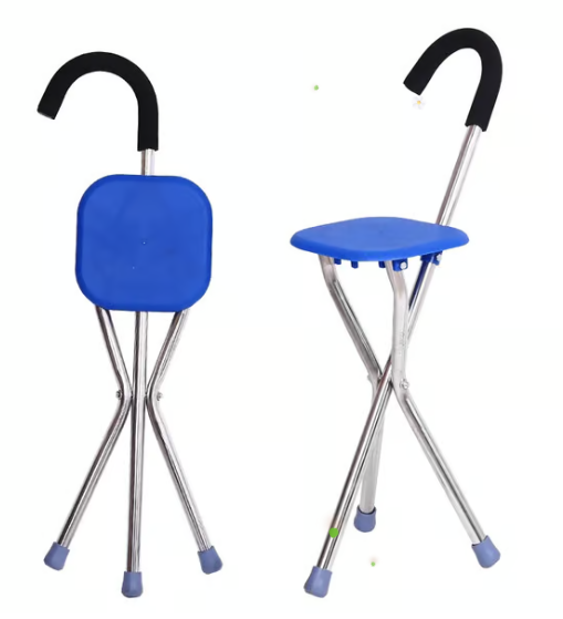 German elderly crutch stool