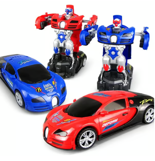 Electric Universal Deformation Police Toy Car