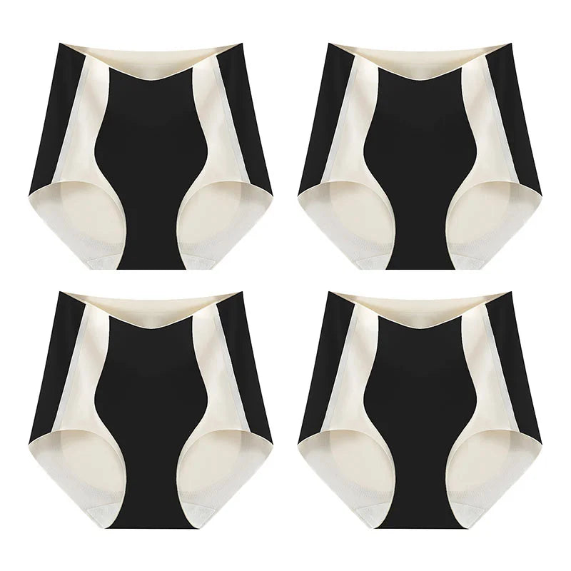 [Hot sale on TikTok]Color-block Traceless Hip-lifting Shaping Panties