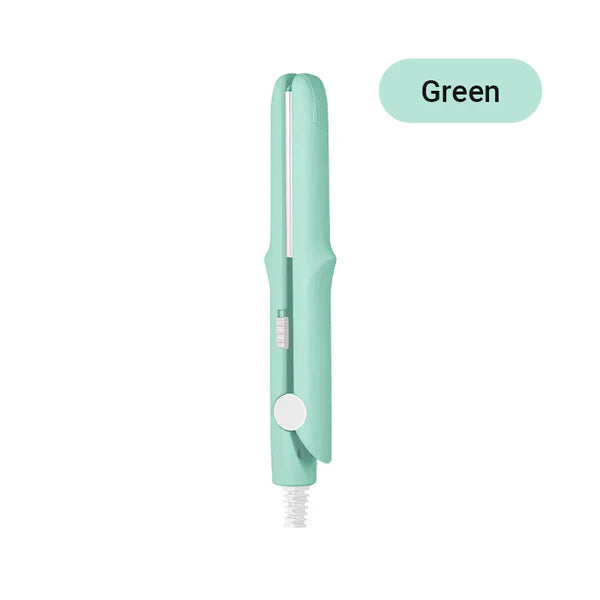 2-in-1 Mini Curling Wand & Flat Iron Hair Straightener (50%OFF)