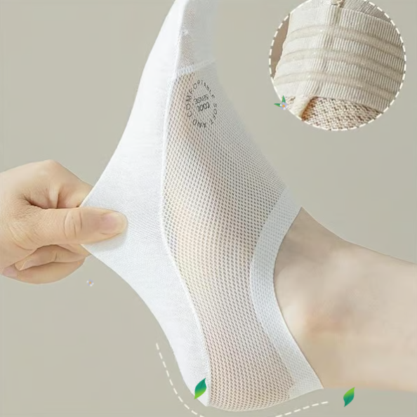 Ultra Thin Liner Socks Non Slip ComBed Cotton No Show Socks