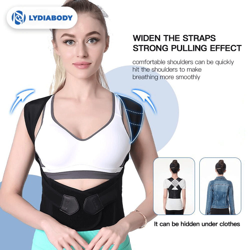 1pc Hot Sale Adjustable Back Posture Belt Office Home Gym Unisex