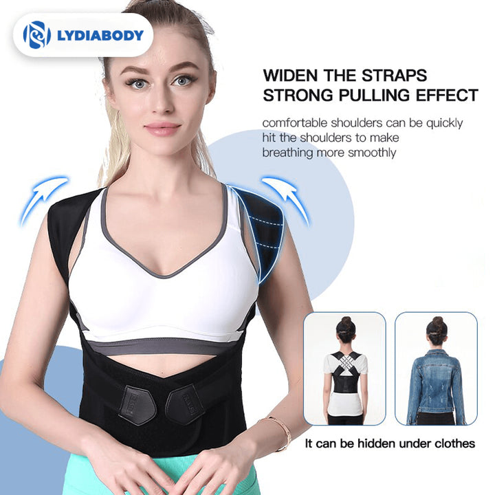 1pc Hot Sale Adjustable Back Posture Belt Office Home Gym Unisex