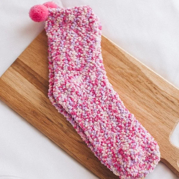 (🎅EARLY CHRISTMAS 50% OFF ) Winter Fuzzy Cupcakes Socks WIth Gift Box