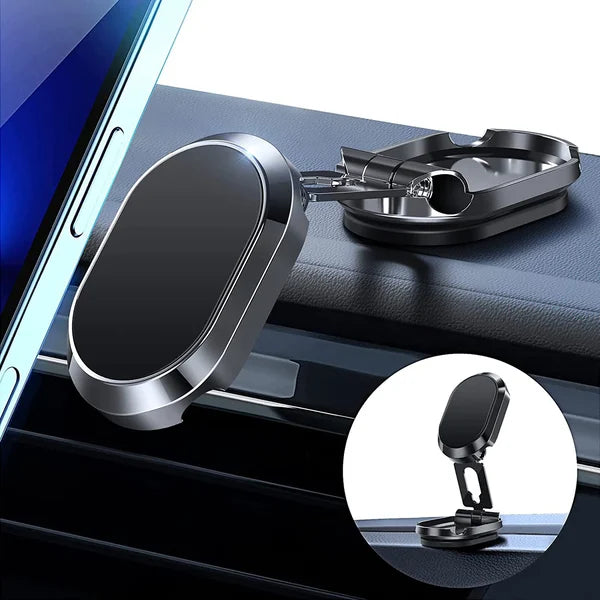 🔥Last Day Promotion 50% OFF - Alloy Folding Magnetic Car Phone Holder