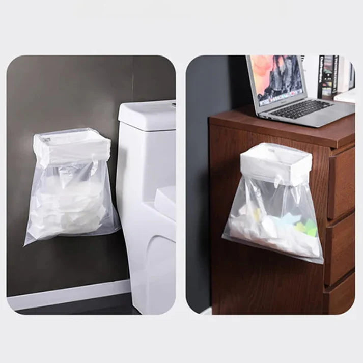 Wall-Mounted Foldable Garbage Bag Holder for Kitchen