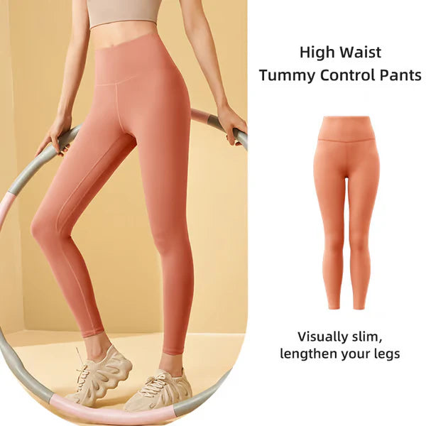 HIGH WAISTED TUMMY CONTROL SIDE POCKET SHAPING TRAINING LEGGINGS