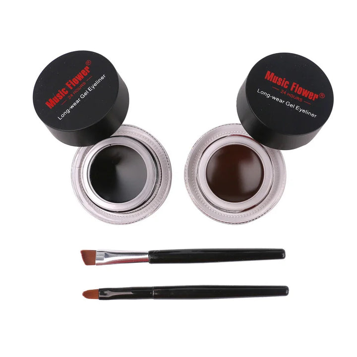 Dual Colour Waterproof Eyeliner 2 Bottles Pack