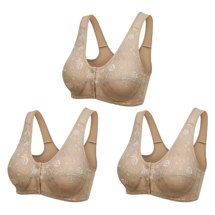 🔥Pay 1 Get 3(3packs)🔥Design for Senior Front Closure Bra