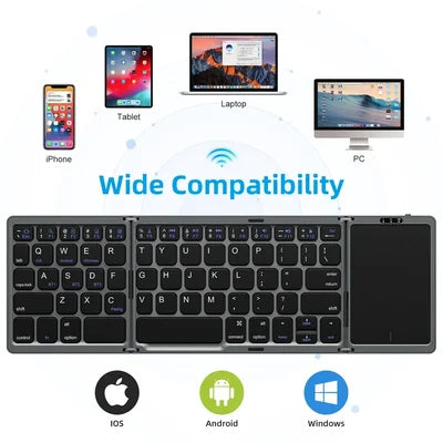 🔥Foldable Bluetooth Keyboard with Touchpad