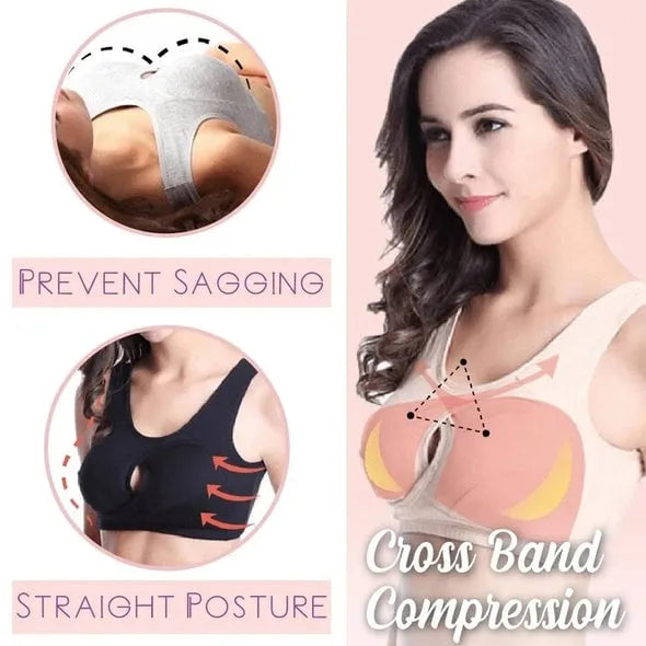 🔥Last Day 49% OFF😍-Pure Cotton Instantly lifts Anti-Sagging Wirefree Bra