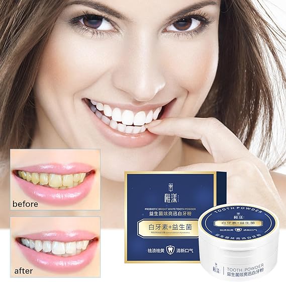 Teeth Whitening Powder - 50g Probiotics Tooth Powder