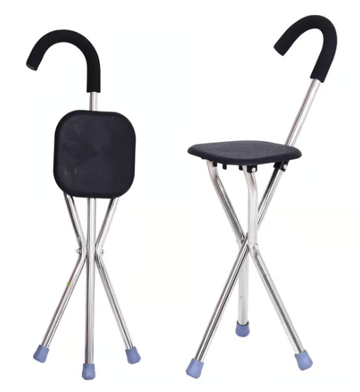 German elderly crutch stool