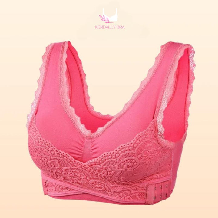 LAST DAY SALE 48% – Comfy Corset Adjustable Bra Front Cross Side Buckle Lace Bras