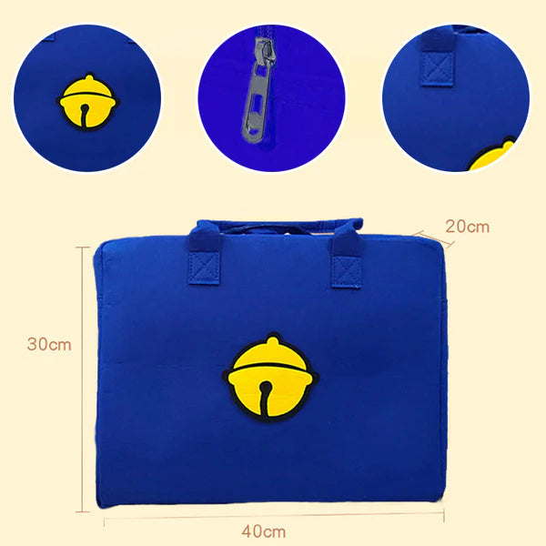 Cartoon Felt Luggage Bag