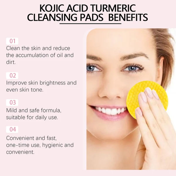 💥 Turmeric Kojic Acid Cleansing Pads