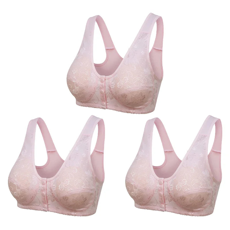 🔥Pay 1 Get 3(3packs)🔥Design for Senior Front Closure Bra