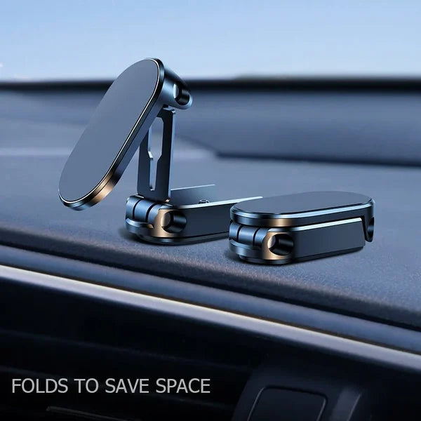 🔥Last Day Promotion 50% OFF - Alloy Folding Magnetic Car Phone Holder