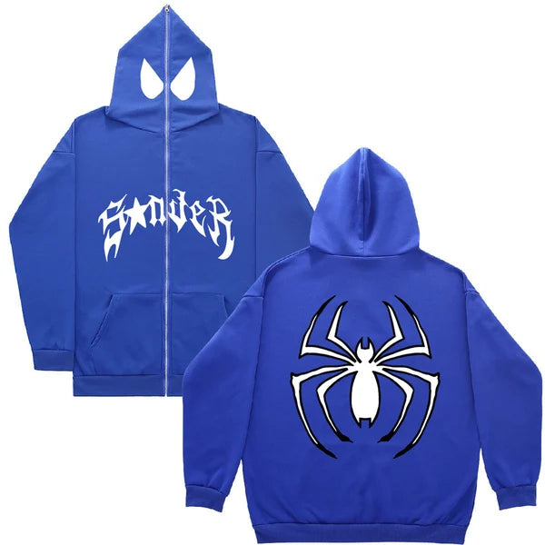 Spider Punk Zip Up Hoodie